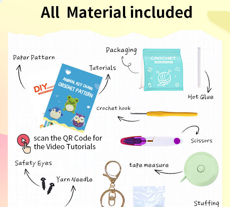 Kit de Crochet – Animales para Principiantes