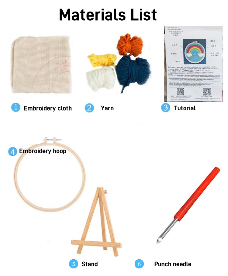 Kit Cordillera de Bordado con Aguja Perforada