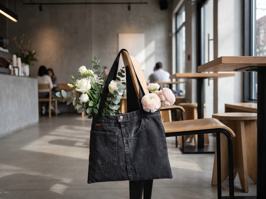 Bolso tote de denim | 30 x 40