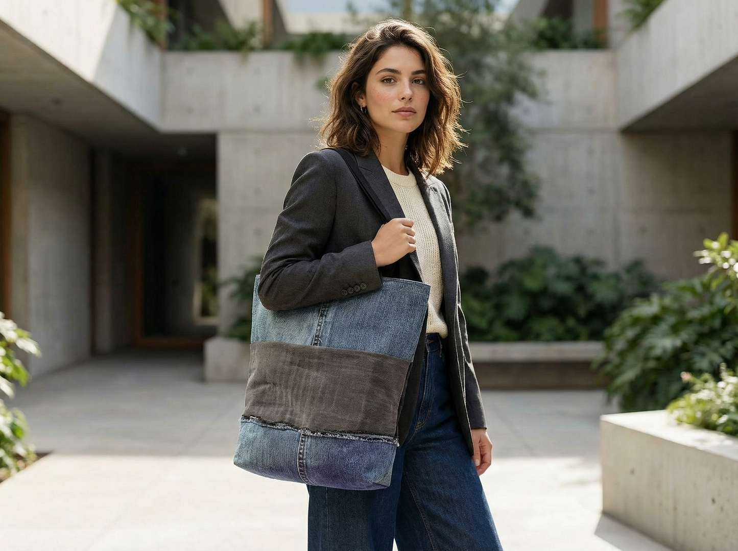 Kit Tote bag Denim Reciclado