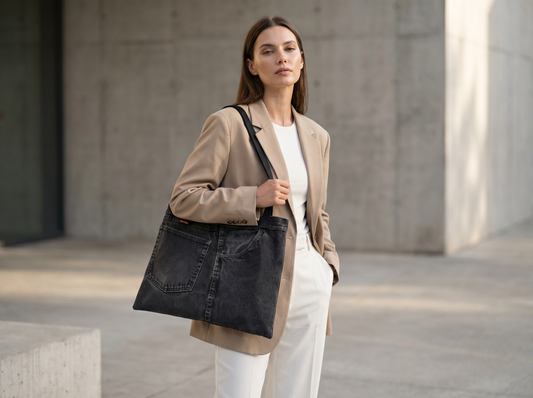 Bolso tote de denim | 30 x 40